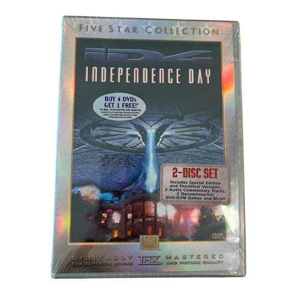 Independence Day DVD Five Star Collection 2-Disc Set Will Smith Brand New - Picture 1 of 4